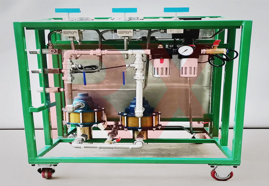 Bơm kiểm tra áp suất thủy lực dẫn động khí 100 PSI Áp suất không khí